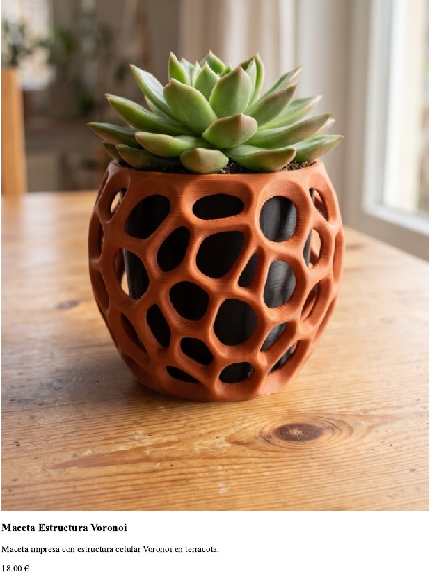Maceta Estructura Voronoi